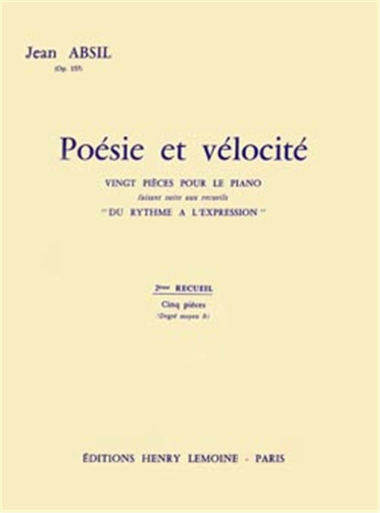 Poésie et Vélocité Op.157 Vol.2